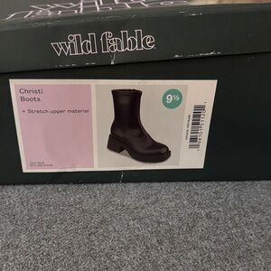 Wild Fable Black Heeled Boot
